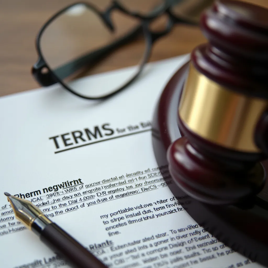 Documento legal de términos de servicio